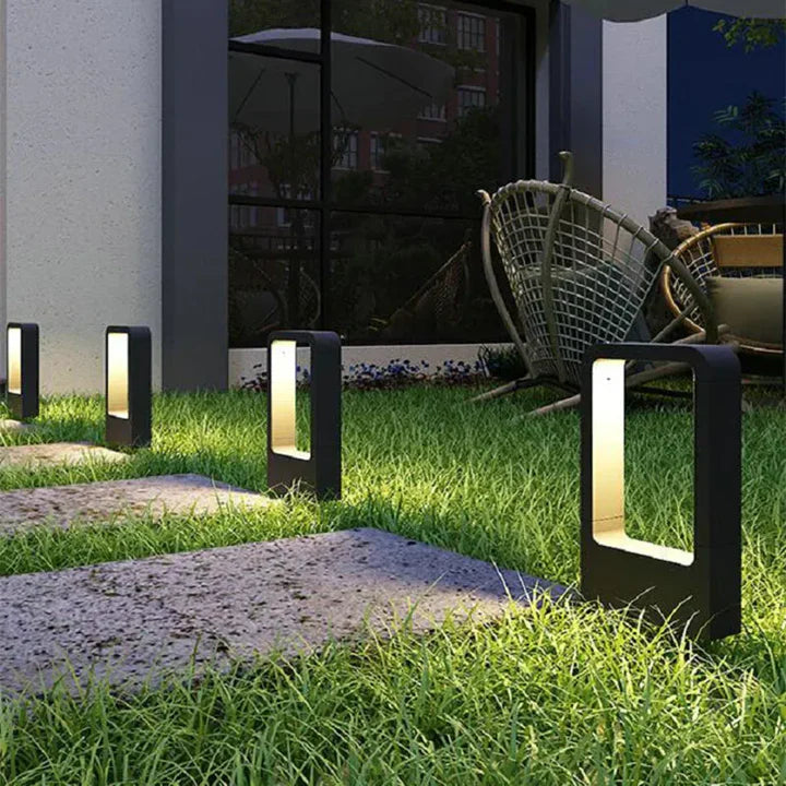 Aluglanz - moderne aluminium gartenlampe