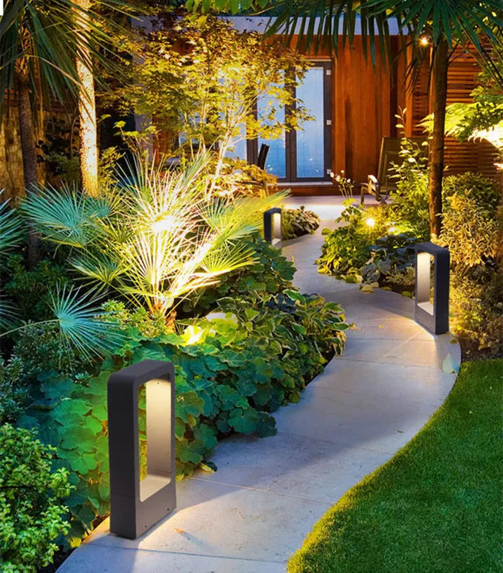 Aluglanz - moderne aluminium gartenlampe