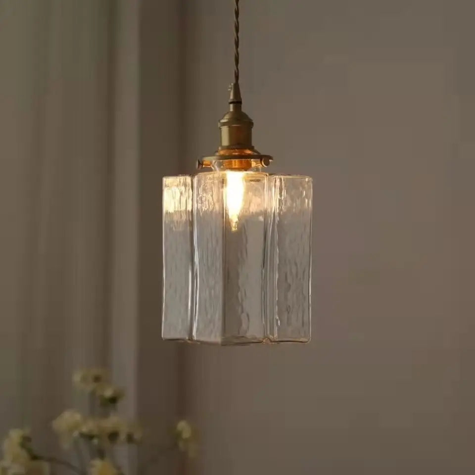 HarmonyHue - Vintage-Pendelleuchte aus Glas