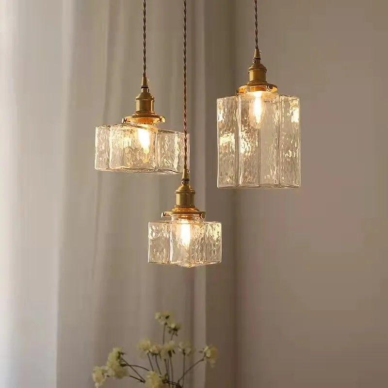 HarmonyHue - Vintage-Pendelleuchte aus Glas