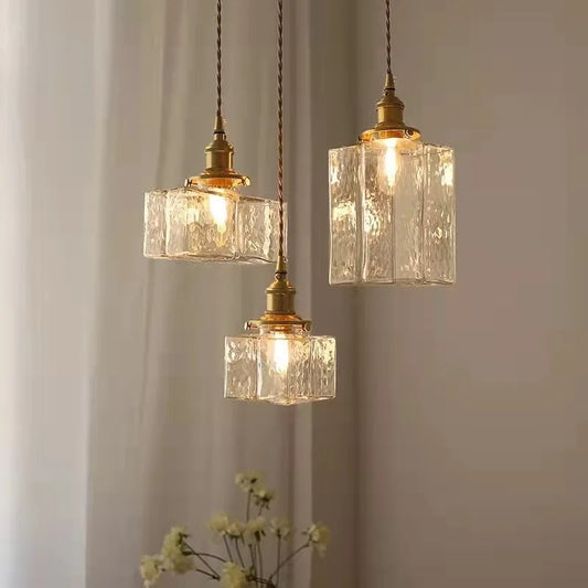 HarmonyHue - Vintage-Pendelleuchte aus Glas