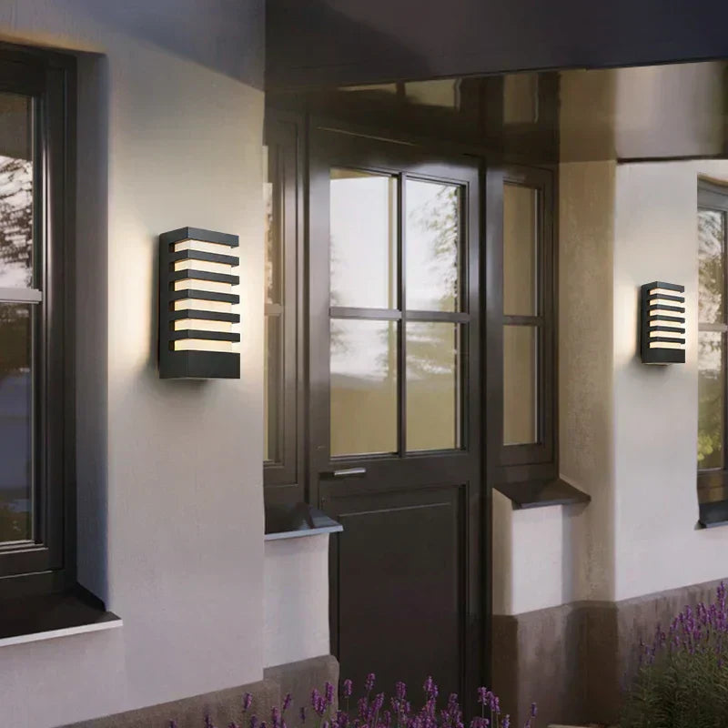 Aluluxe | moderne wasserdichte aluminium-wandlampe für innen- und außenbereiche