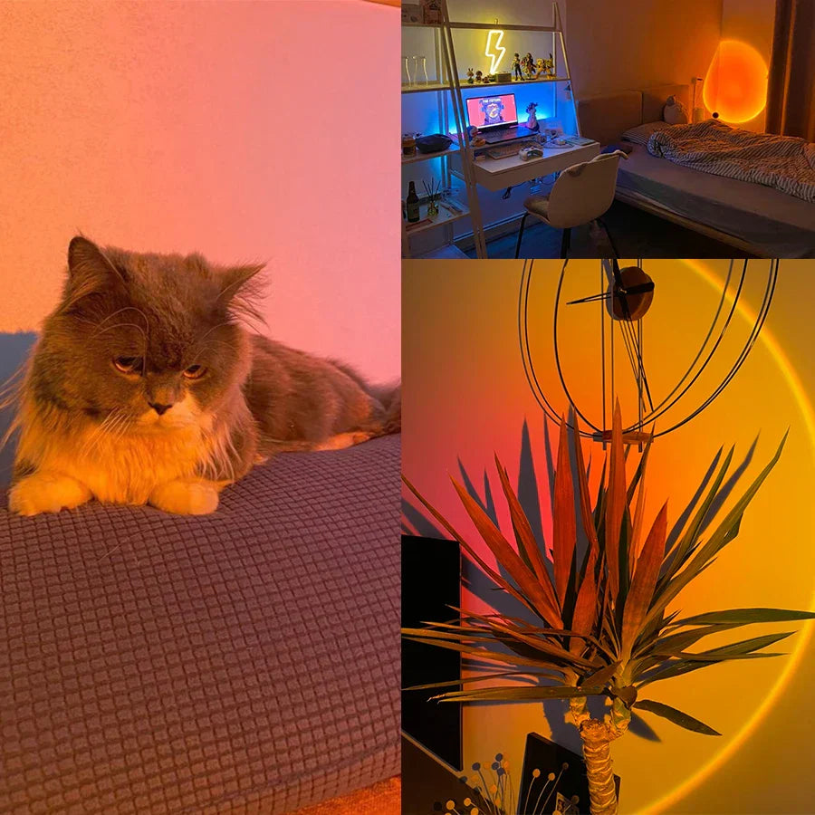 Goldenes - led sonnenuntergang lampe