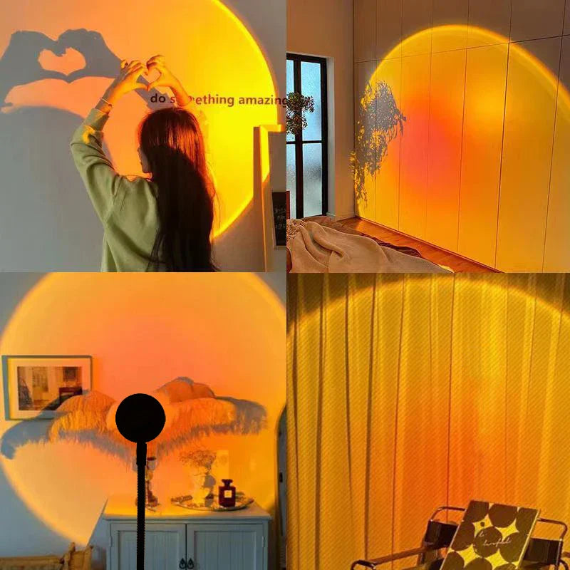 Goldenes - led sonnenuntergang lampe