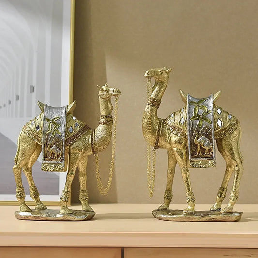 Arabicelegance - luxuriöse kamel-skulptur