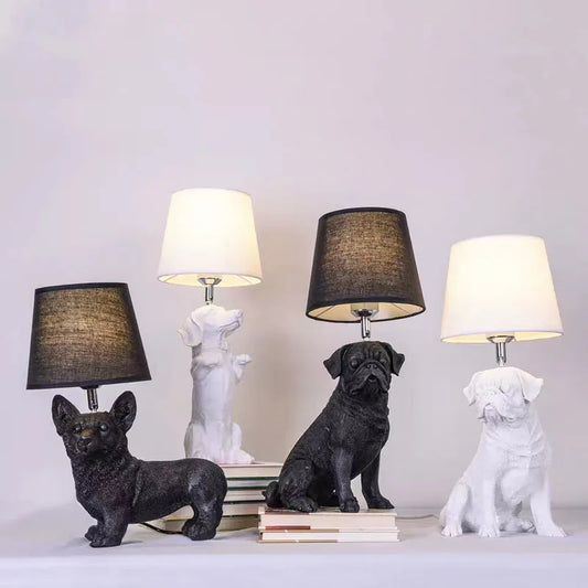 Pupart – art-deco-welpen-tischlampe