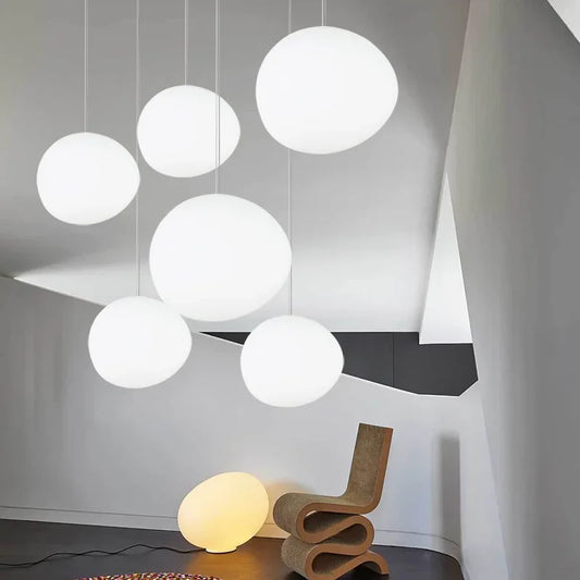 Haloglow - pendelleuchten rundes glas