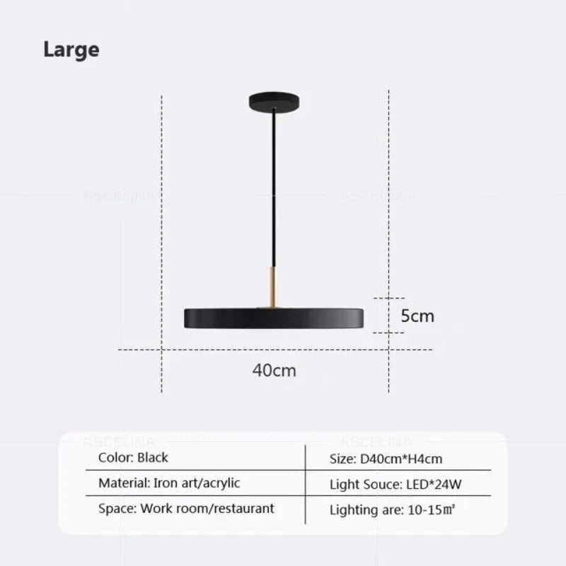 DynamicIllumination - schlanke scheiben hängeleuchte