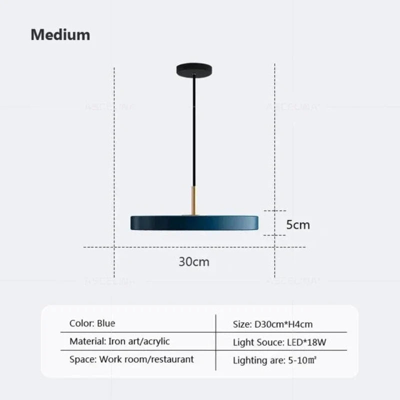 DynamicIllumination - schlanke scheiben hängeleuchte