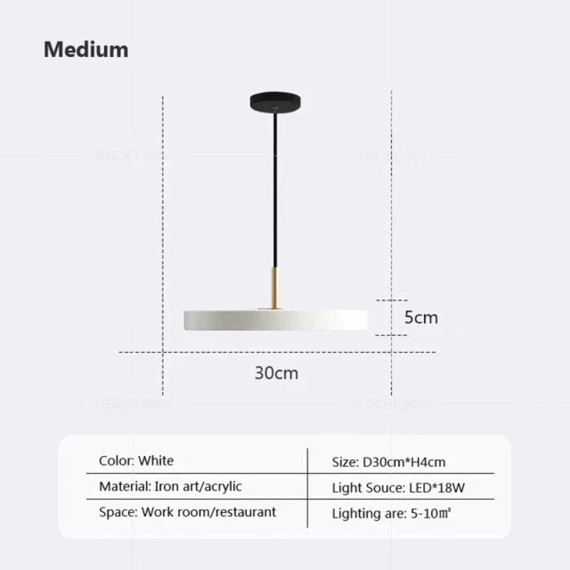 DynamicIllumination - schlanke scheiben hängeleuchte