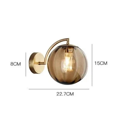 Glaslamp - led-wandleuchte