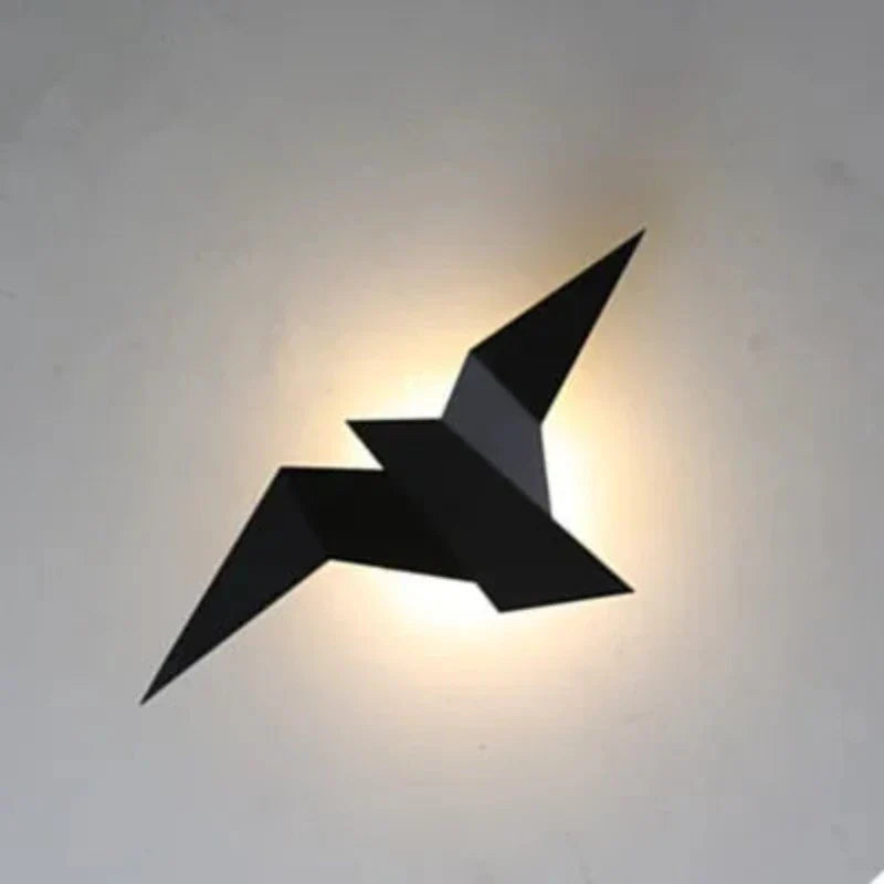 AvianAura - nordischer eisenvogel wandleuchter