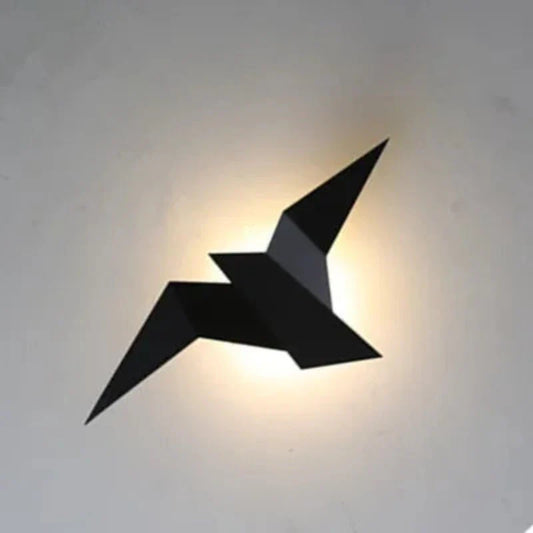 AvianAura - nordischer eisenvogel wandleuchter