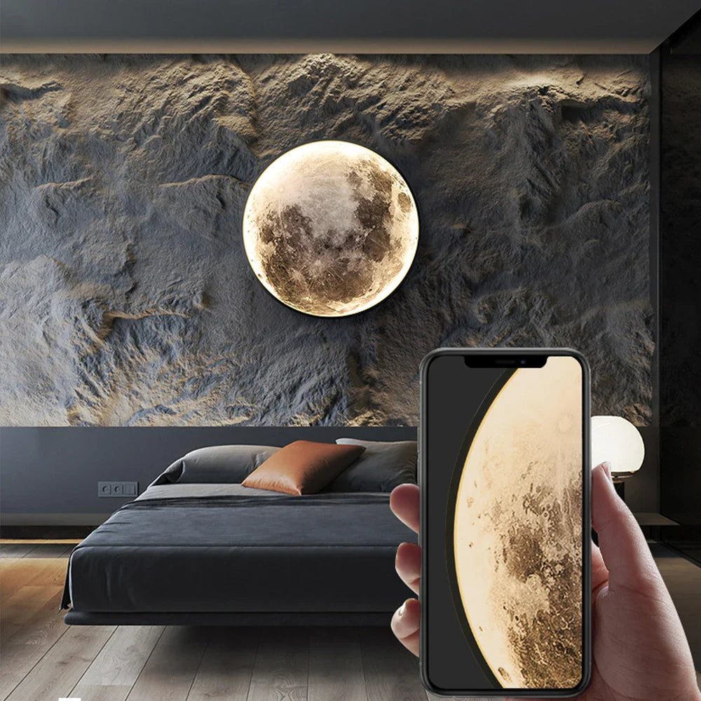 Lunalux - led mond wandleuchte