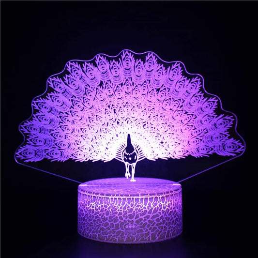 Magiccolor - pfau traum nachtlicht
