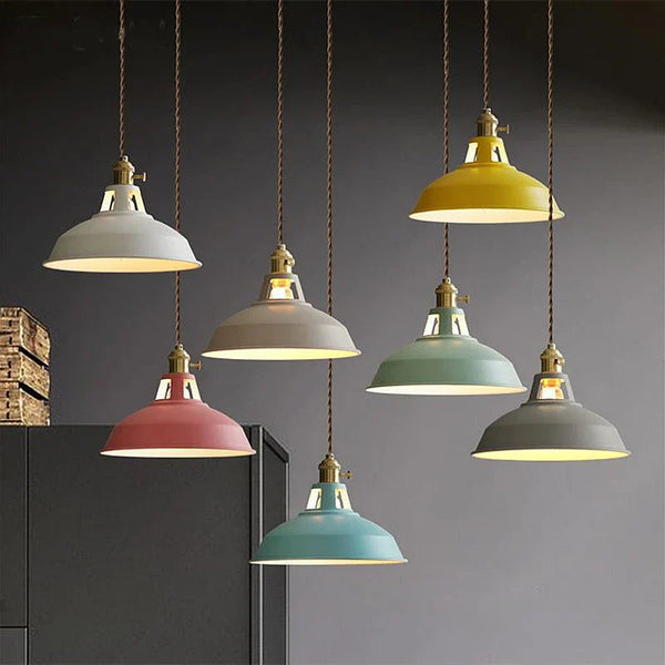 Moderne bunte pendelleuchte