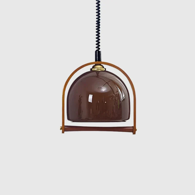 Vintage bauhaus holz pendelleuchten