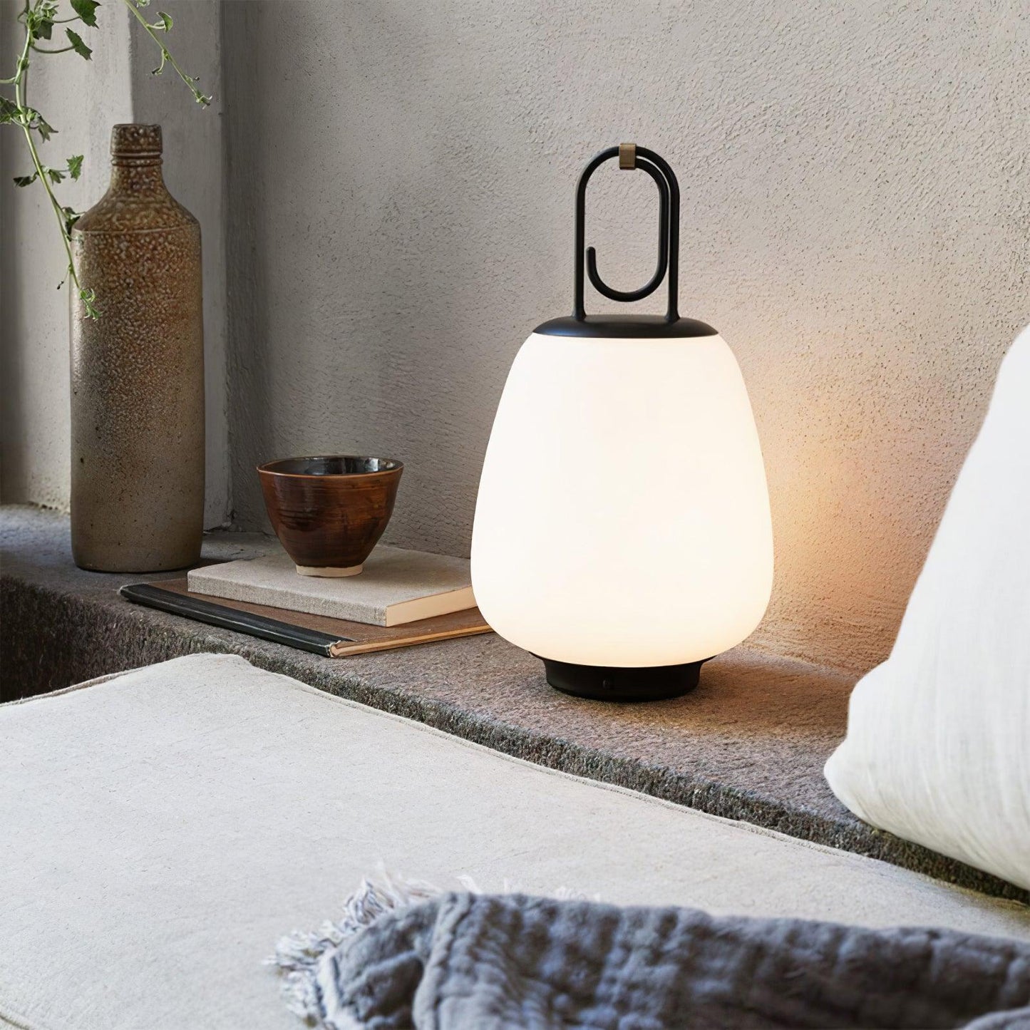 Tragbare laterne eingebaute batterie tischlampe