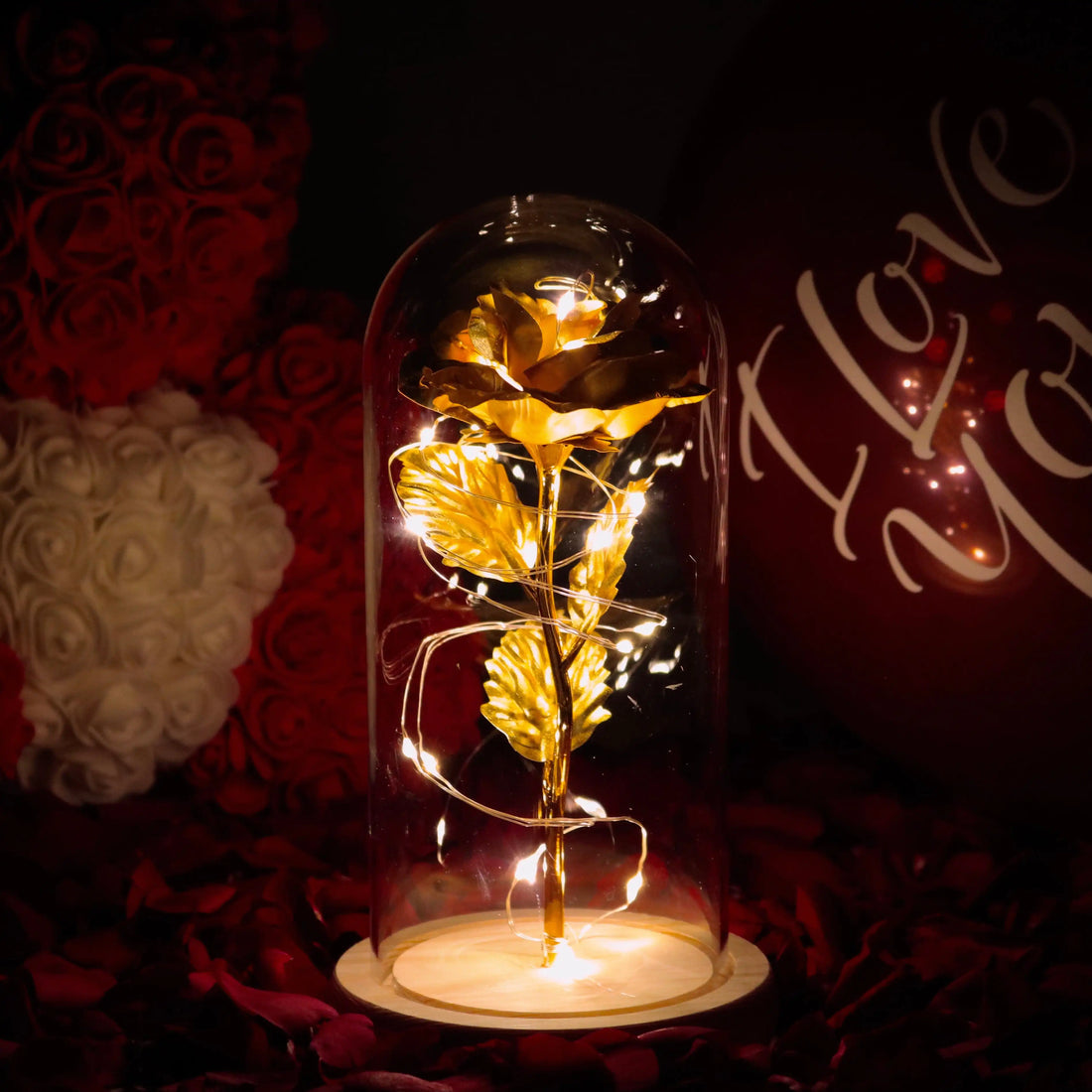 Galaxy rose ewige lampe