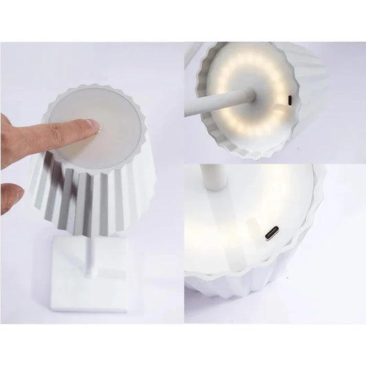 Kabellose led tischlampe, perfekt für moderne wohnräume und stilbewusste nutzer
