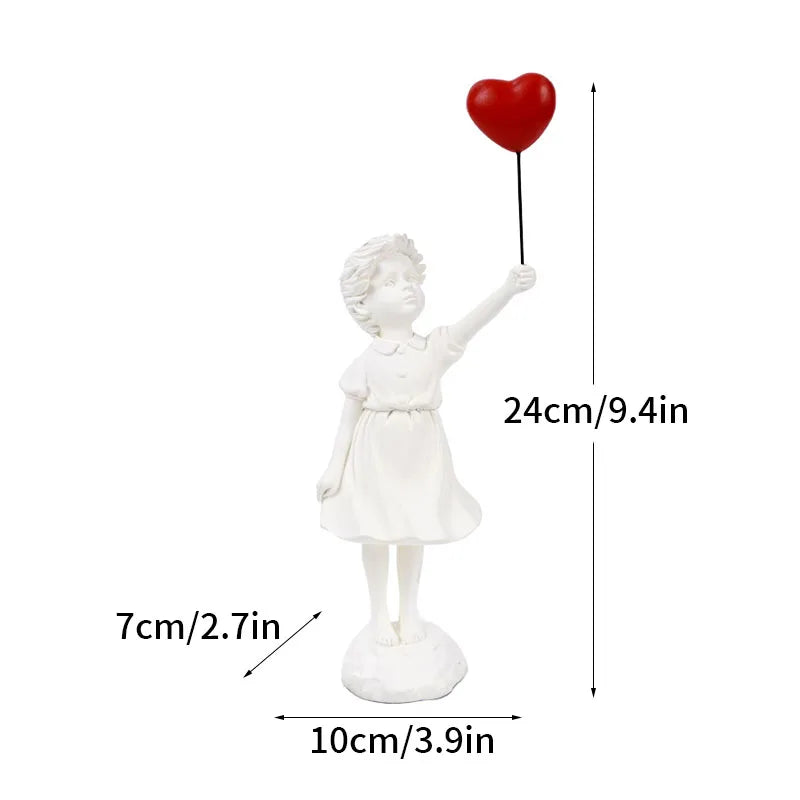 Von banksy inspirierte skulpturensammlung
