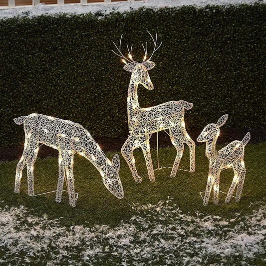 Glühender hirsch | rentier weihnachtsdekoration