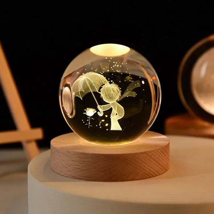 Leuchtende 3d-kristall-nachtlichter – einzigartige geschenke für alle anlässe