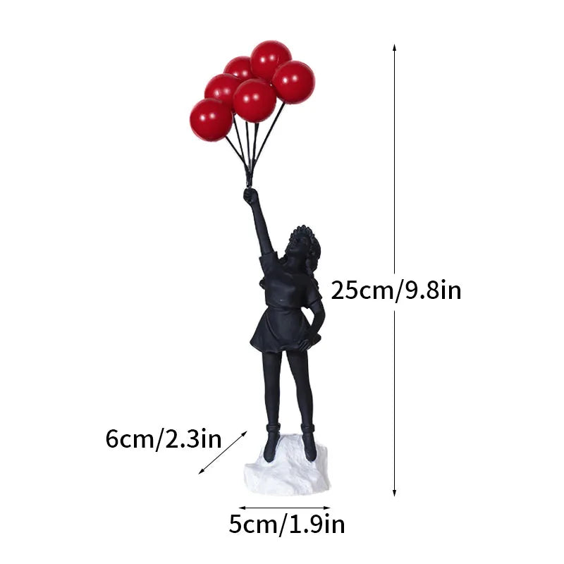 Von banksy inspirierte skulpturensammlung