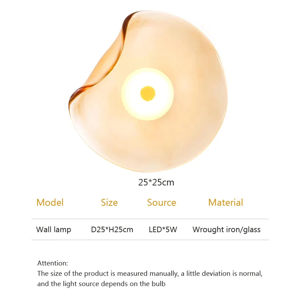 LED glas wandleuchte