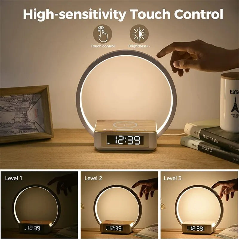 BedsideLuxe | drahtloser alarm rundleuchte