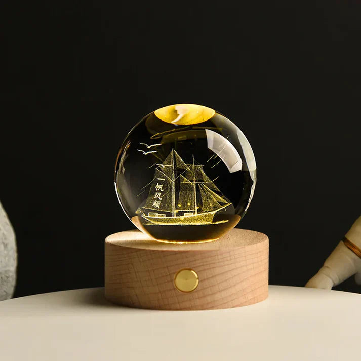 Leuchtende 3d-kristall-nachtlichter – einzigartige geschenke für alle anlässe