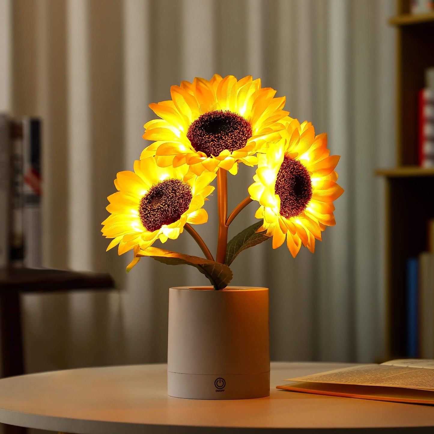 Schimmernde sonnenblumenlampe