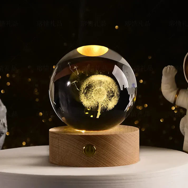 Leuchtende 3d-kristall-nachtlichter – einzigartige geschenke für alle anlässe
