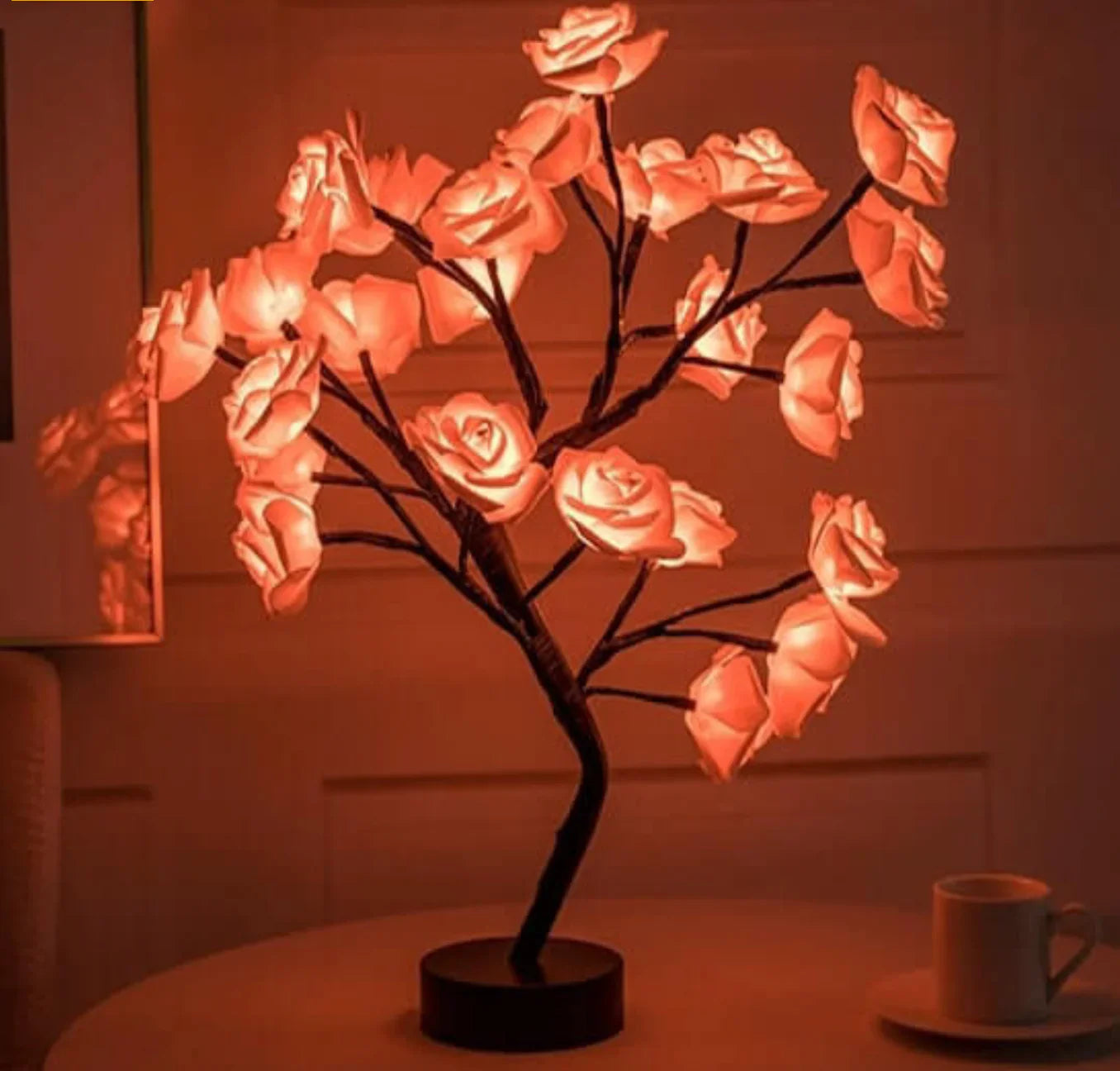 Charming rose tree - kabellose led akku tischlampe wohnzimmer