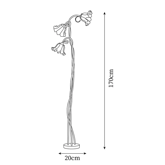 Calla flowers stehleuchte