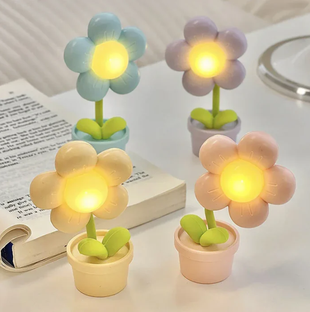 BloomLite - kleine blumen-tischlampe