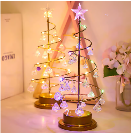 Winterglühende kristallbaumlampe - festliche eleganz für ihr zuhause