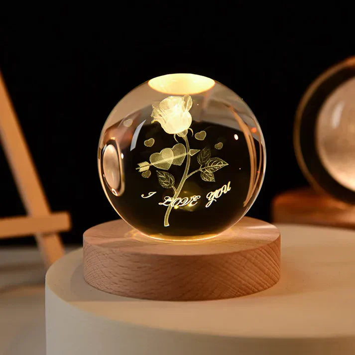 Leuchtende 3d-kristall-nachtlichter – einzigartige geschenke für alle anlässe