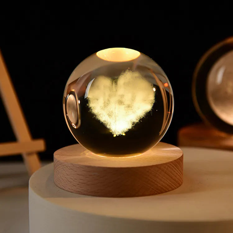 Leuchtende 3d-kristall-nachtlichter – einzigartige geschenke für alle anlässe