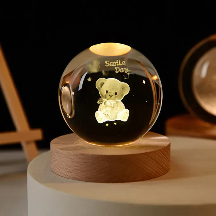 Leuchtende 3d-kristall-nachtlichter – einzigartige geschenke für alle anlässe