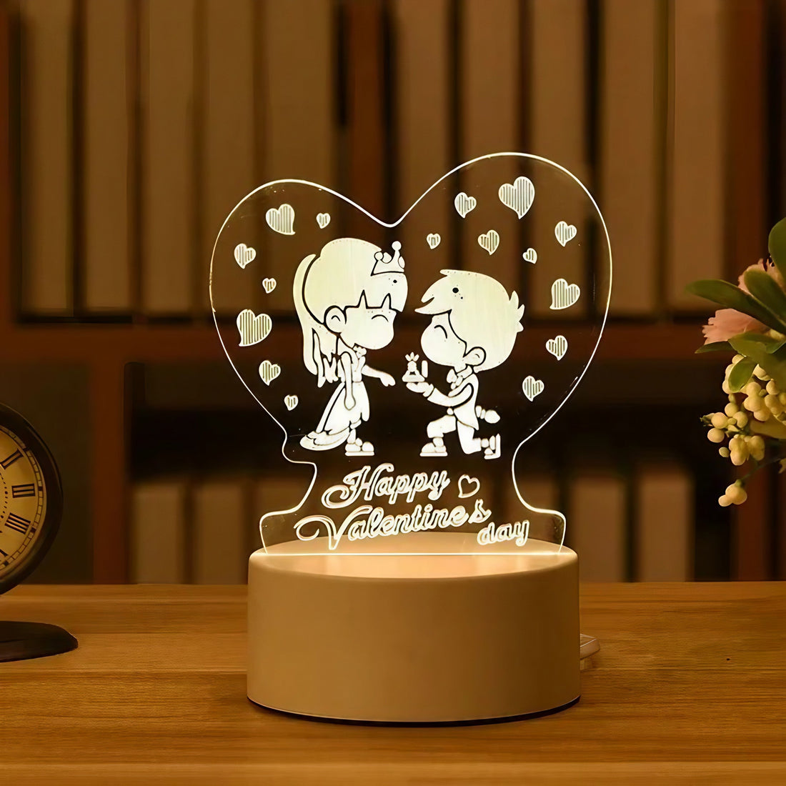 Valentinstag acryl LED lampe
