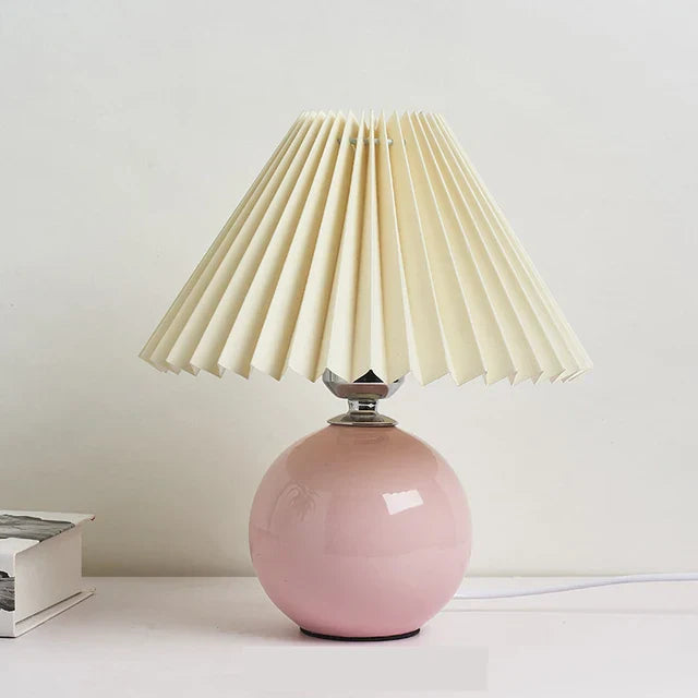 Antique pleated - vintage tischlampe mit falten