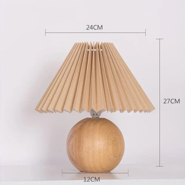Antike plissee – vintage tischlampe mit falten