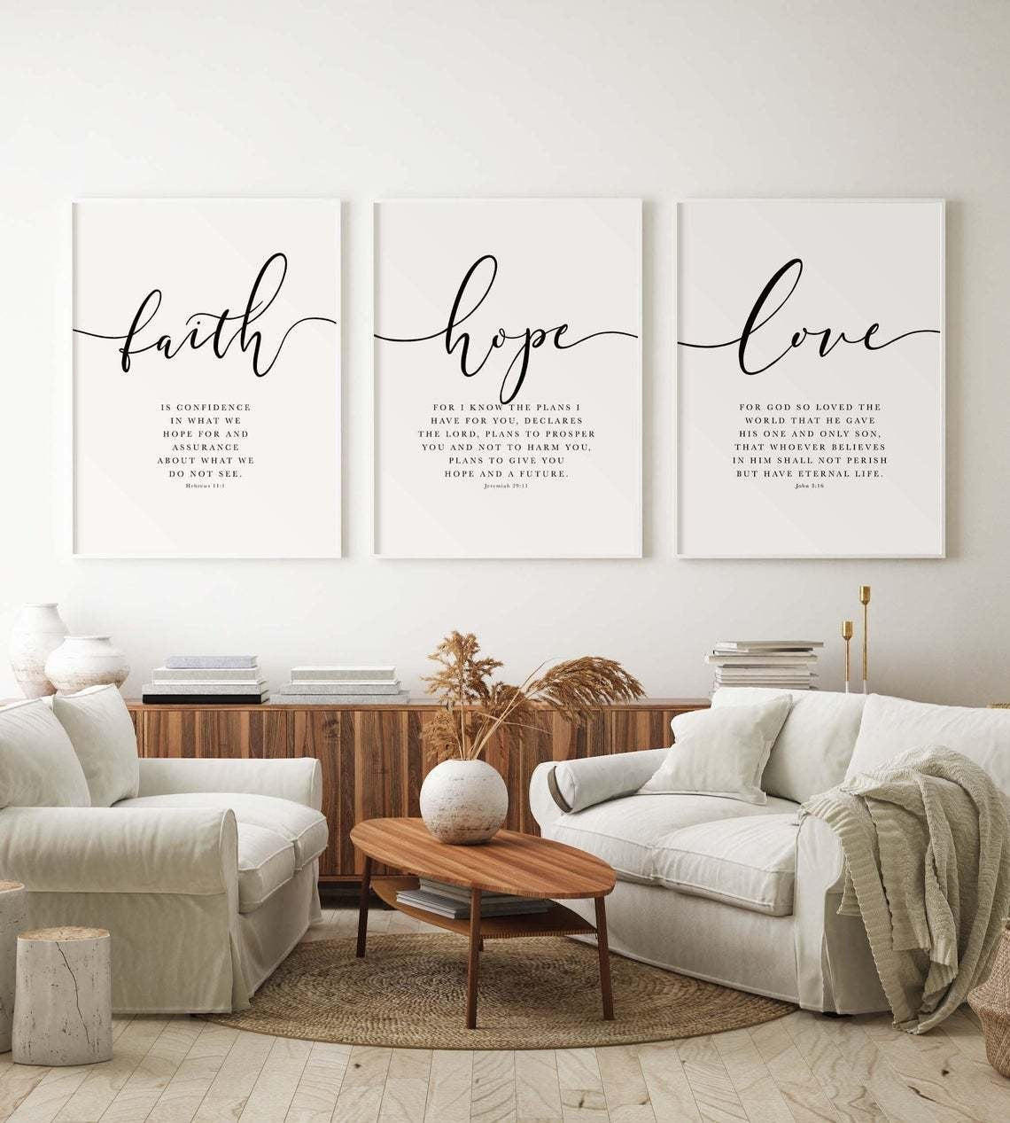 Dekorative bibel-leinwand mit aquarellblumen & segen