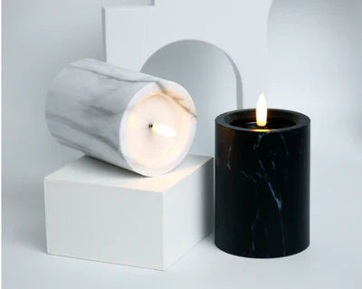 Candlylight | 3er set led marble kerzenlichter