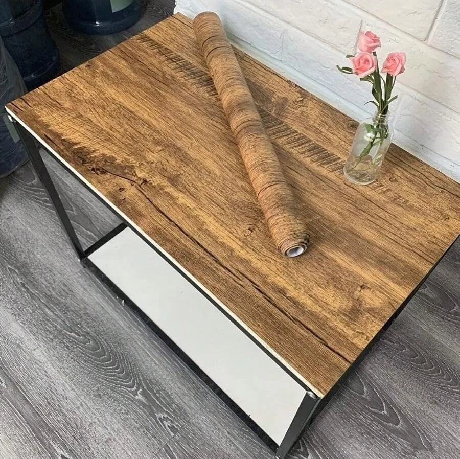 Klebevinyltapete holzregal