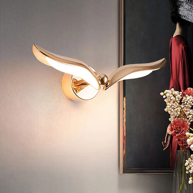 Luxuriöse möwe led wandlampe