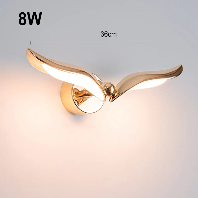 Luxuriöse möwe led wandlampe