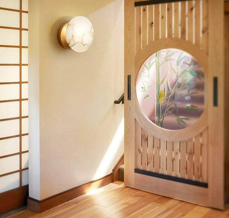 Nordic minimalist marmor wandleuchte