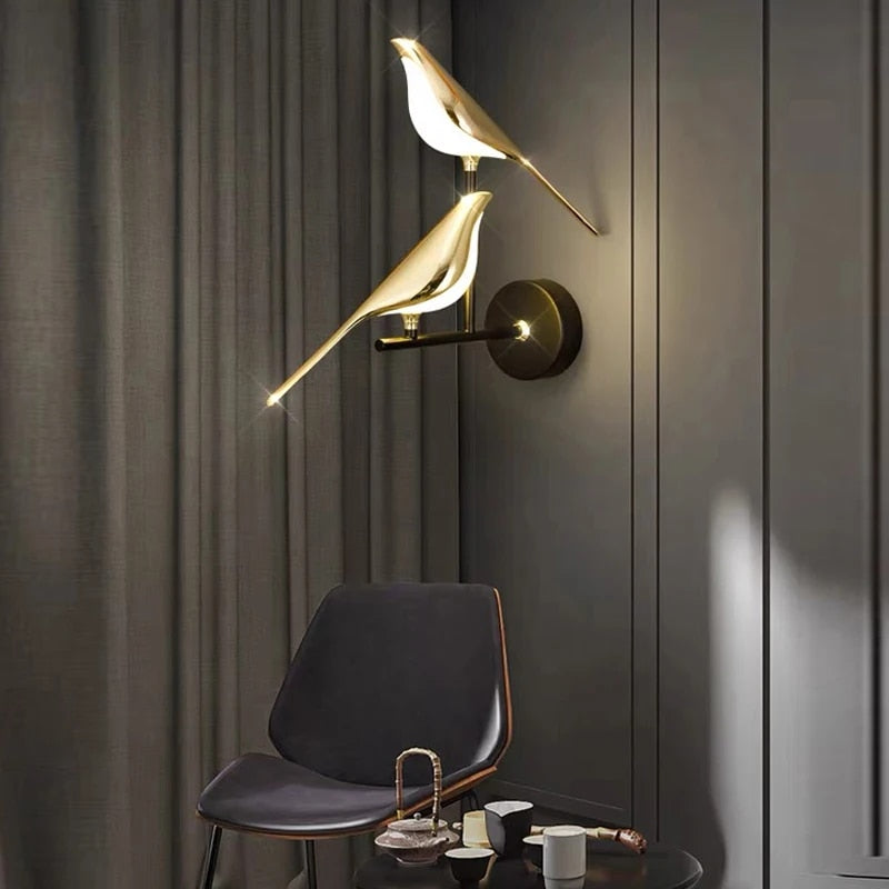Wingspan - vogel wandleuchte 360° drehbar